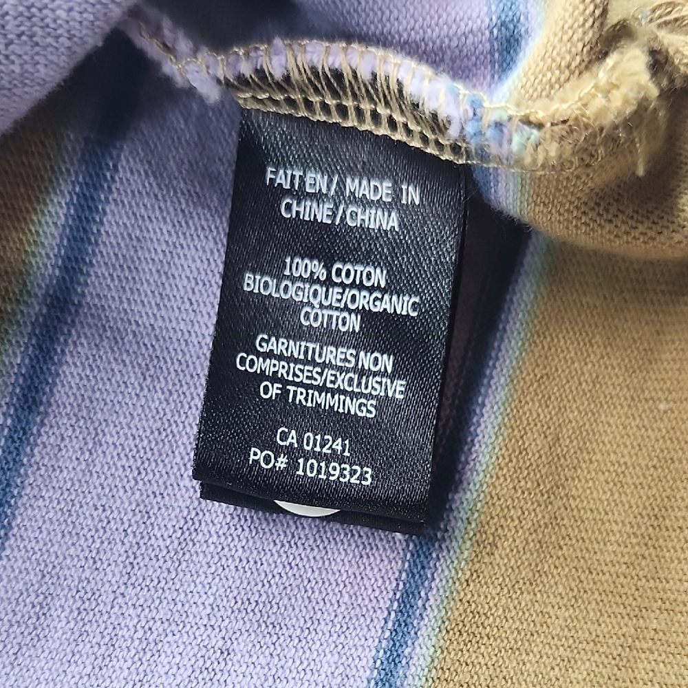 Striped Polo Shirt - Purple and Brown - Picture 6 of 9